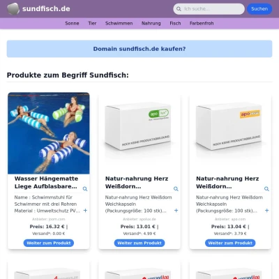 Screenshot sundfisch.de