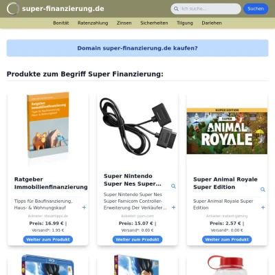 Screenshot super-finanzierung.de