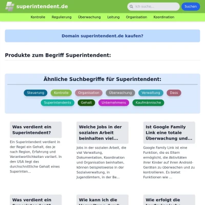 Screenshot superintendent.de