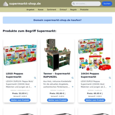 Screenshot supermarkt-shop.de