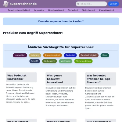 Screenshot superrechner.de