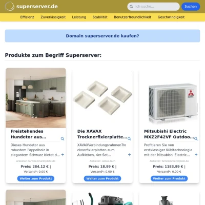 Screenshot superserver.de