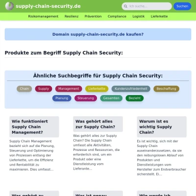 Screenshot supply-chain-security.de