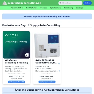 Screenshot supplychain-consulting.de