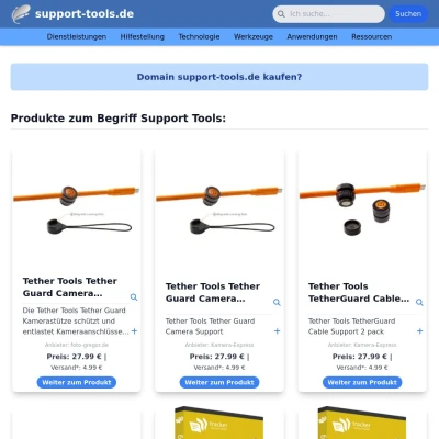 Screenshot support-tools.de