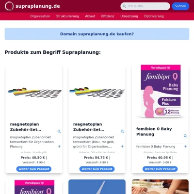 Screenshot supraplanung.de