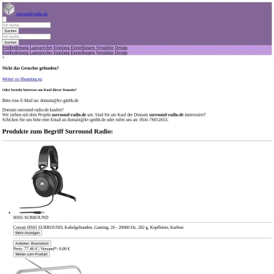 Screenshot surround-radio.de