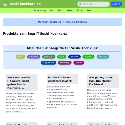 Screenshot sushi-kochkurs.de