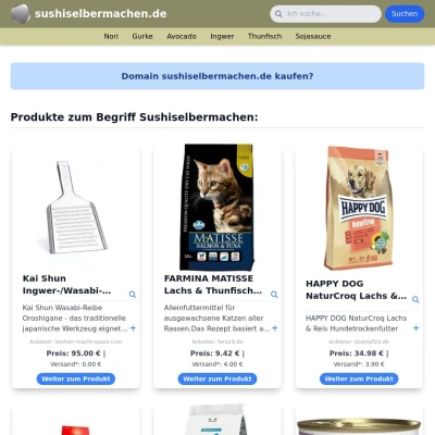 Screenshot sushiselbermachen.de