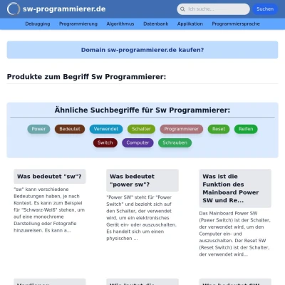 Screenshot sw-programmierer.de