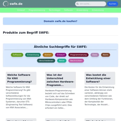 Screenshot swfe.de