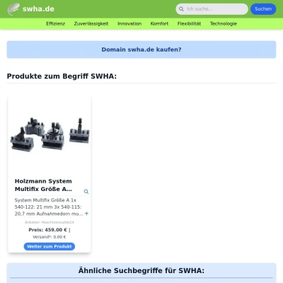 Screenshot swha.de