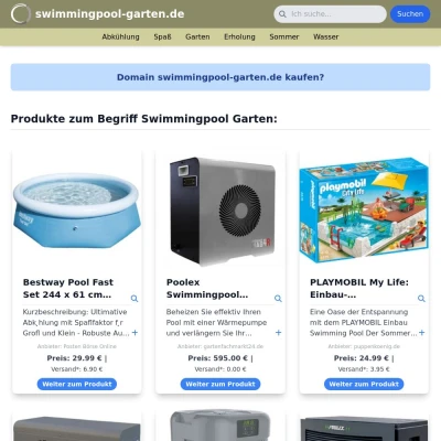 Screenshot swimmingpool-garten.de