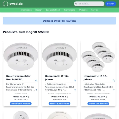 Screenshot swsd.de