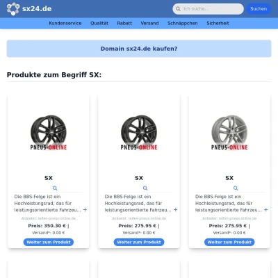 Screenshot sx24.de