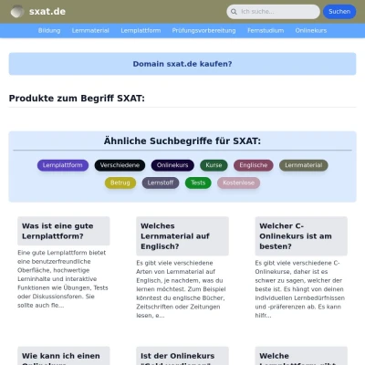 Screenshot sxat.de