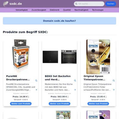 Screenshot sxdc.de