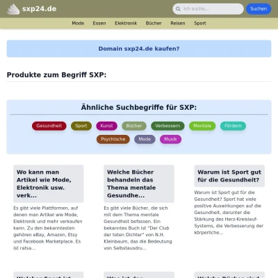 Screenshot sxp24.de