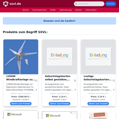 Screenshot sxvl.de