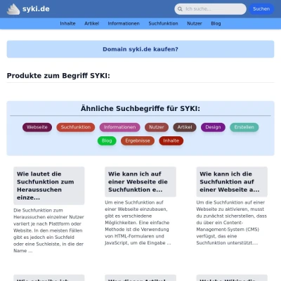 Screenshot syki.de