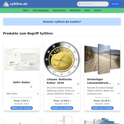 Screenshot syltlive.de