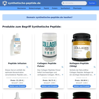 Screenshot synthetische-peptide.de