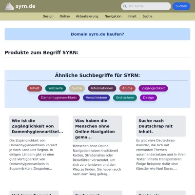 Screenshot syrn.de