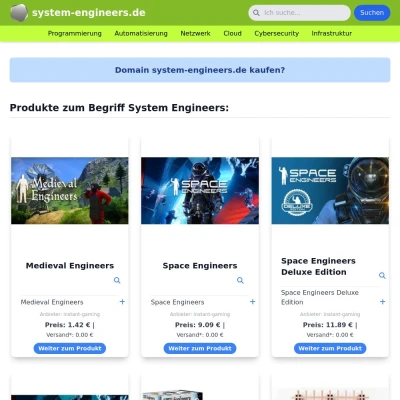 Screenshot system-engineers.de