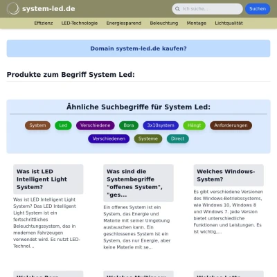 Screenshot system-led.de