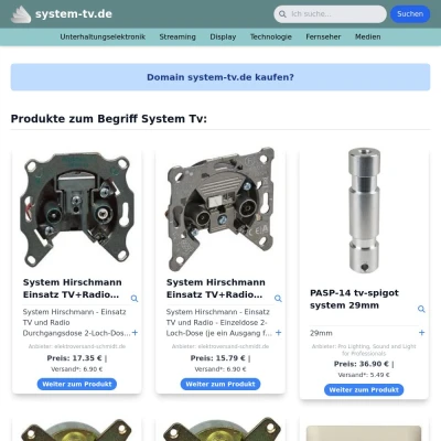 Screenshot system-tv.de