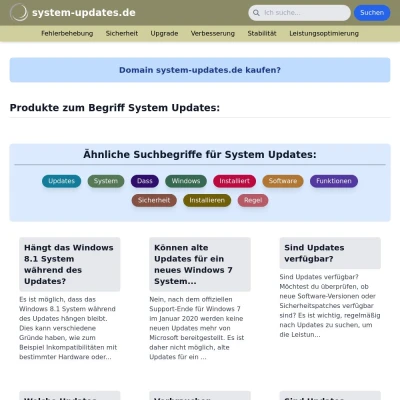 Screenshot system-updates.de