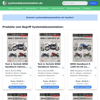Screenshot systemdokumentation.de