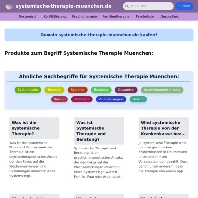 Screenshot systemische-therapie-muenchen.de