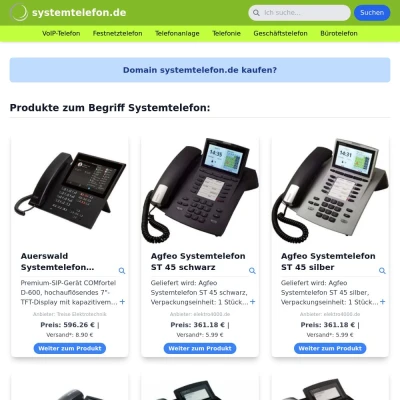 Screenshot systemtelefon.de