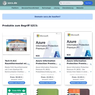 Screenshot szcs.de