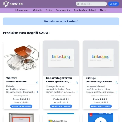 Screenshot szcw.de