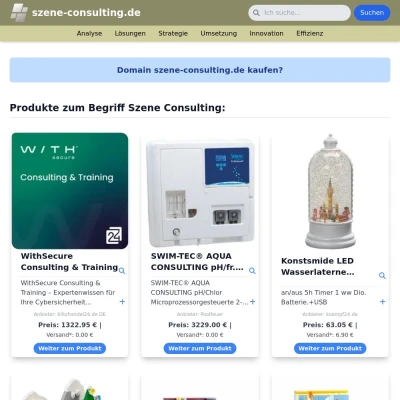 Screenshot szene-consulting.de