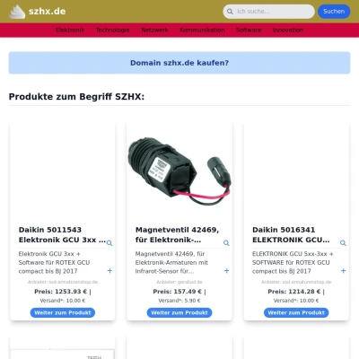 Screenshot szhx.de