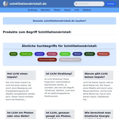 Screenshot szintillationskristall.de