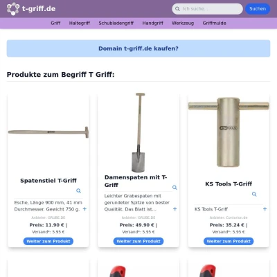 Screenshot t-griff.de