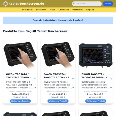 Screenshot tablet-touchscreen.de