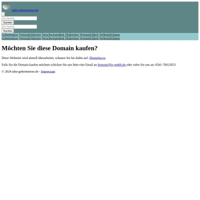 Screenshot tabu-geheimnisse.de