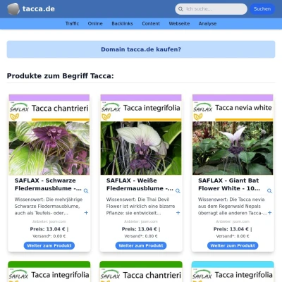 Screenshot tacca.de