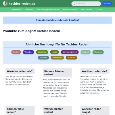 Screenshot tachles-reden.de