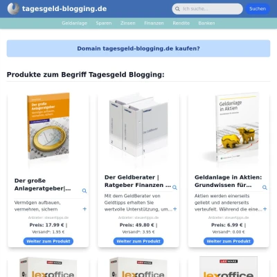Screenshot tagesgeld-blogging.de
