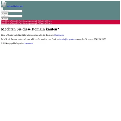 Screenshot tagesgeldanlagen.de