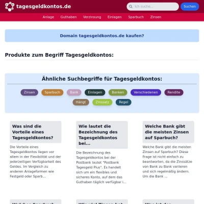 Screenshot tagesgeldkontos.de