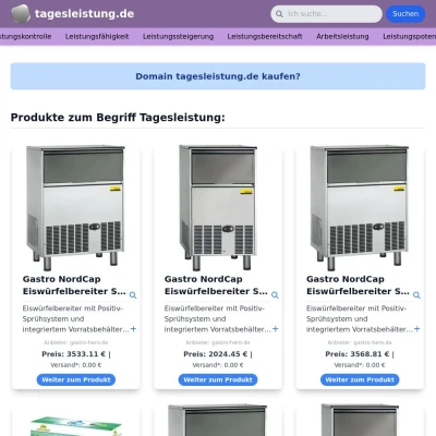 Screenshot tagesleistung.de