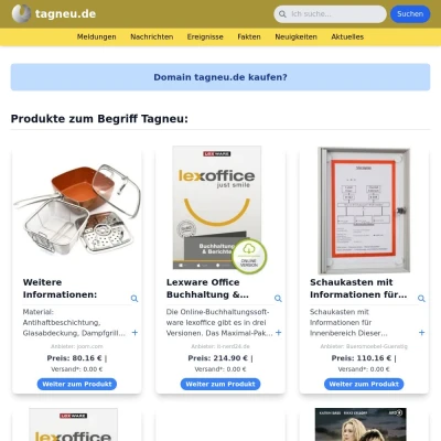 Screenshot tagneu.de