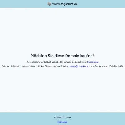 Screenshot tagschlaf.de